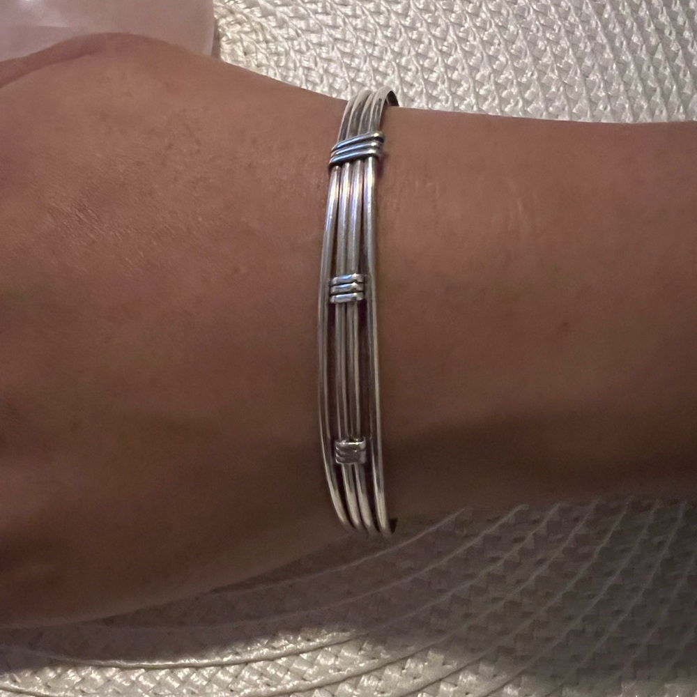 Sterling Silver Wire Wrapped Artisan Unisex Cuff Bracelet
